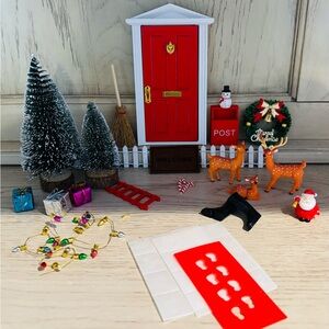 Doll House or Fairy Door Christmas Set